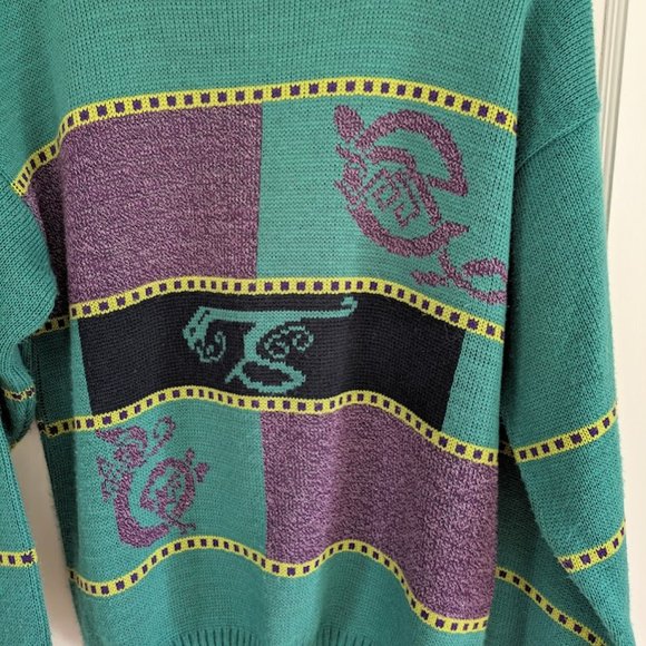 Vintage Emerald Isle Long Sleeve Sweater - Size M - Picture 2 of 6